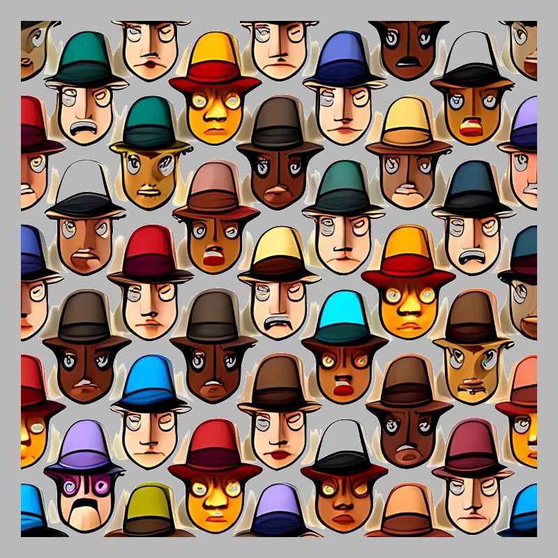Face In Hat Pattern