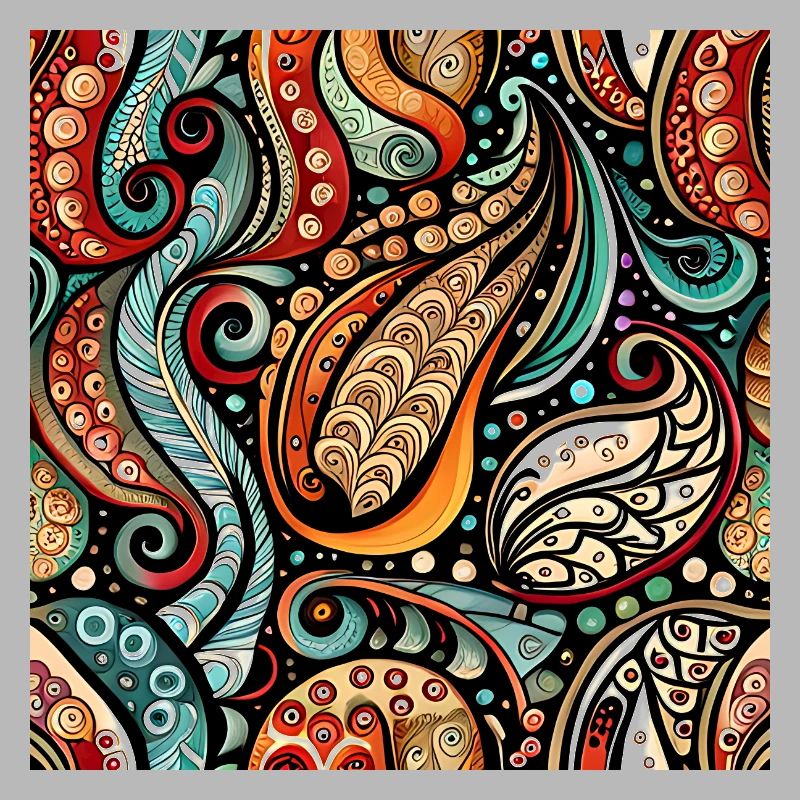 Zentangle Paisley Pattern