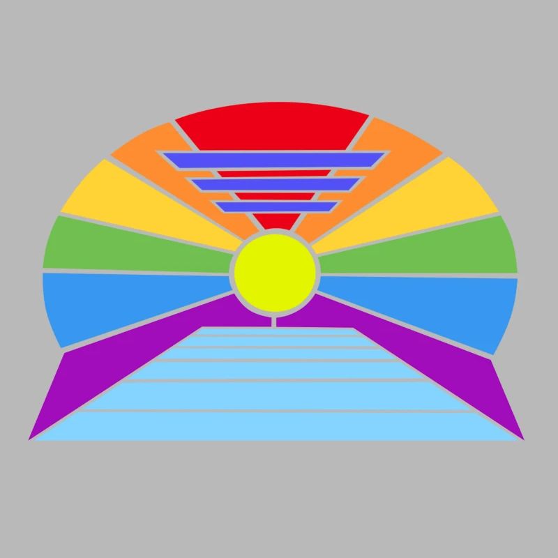 Regenbogen-Sonne