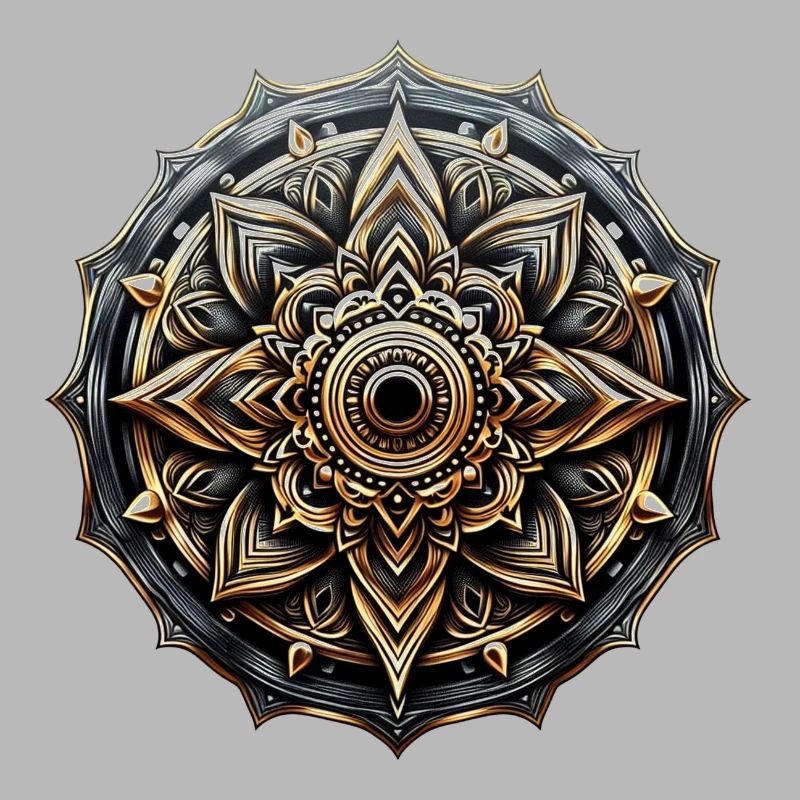 Mandala Harmonie éclat doré