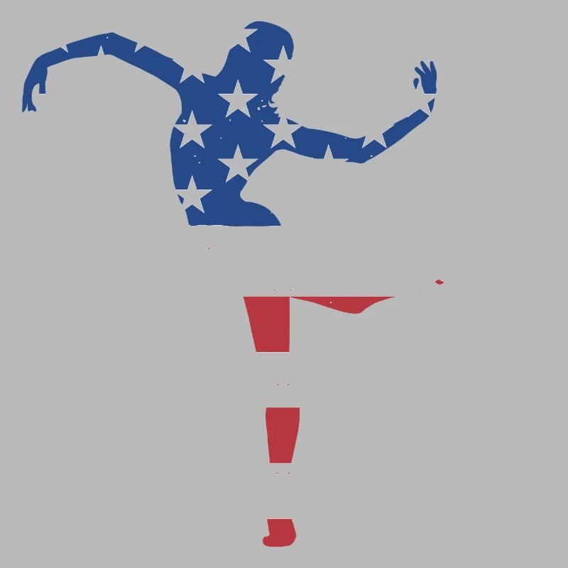 Dancer Us Flag Dancing