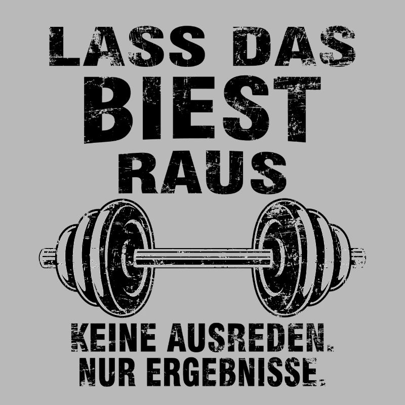 Lass das Biest raus – Hardcore Training Tee