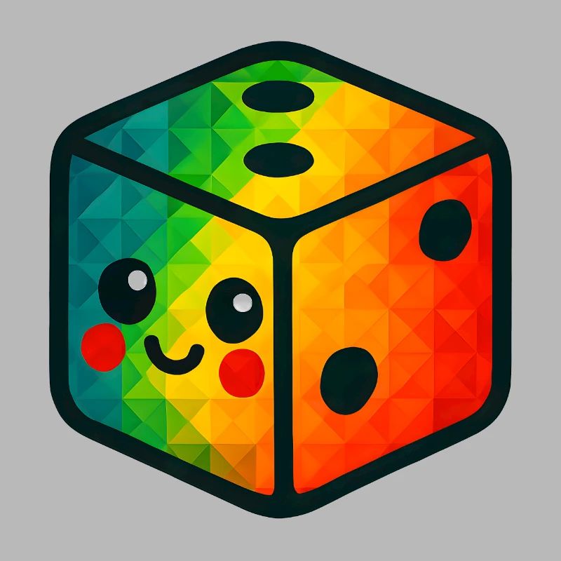 WPAP Polygon Kawaii Style Cube Jouet Bébé