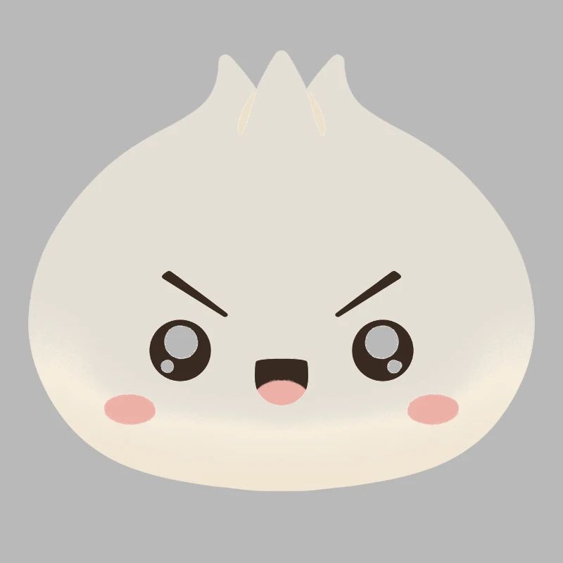 Mascotte mignonne de Grumpy Dumpling