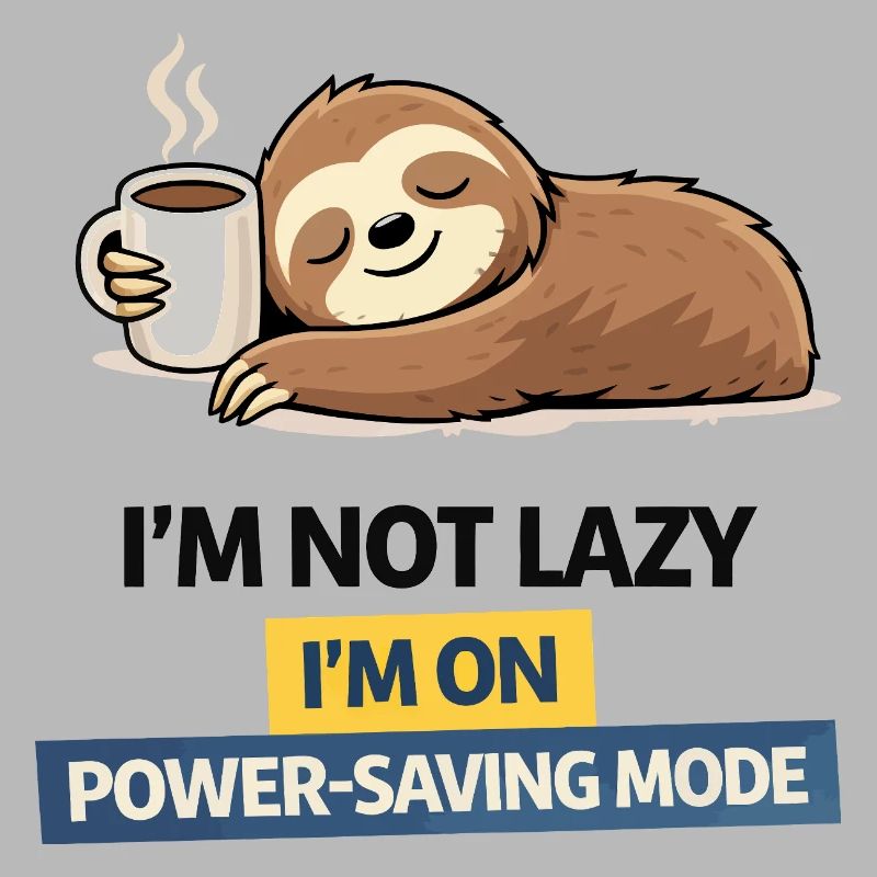 Sloth Power Saving Mode Tee