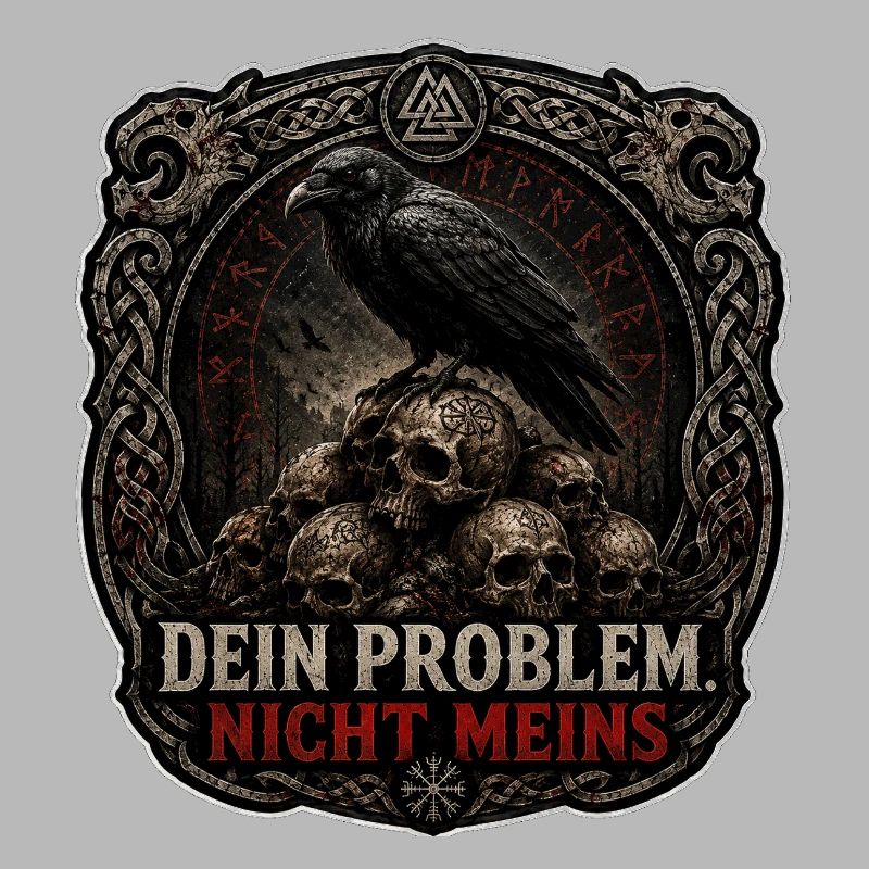 Dein Problem Nicht Meins Gothic Patch