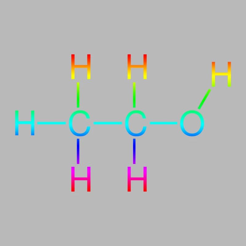 Formule développée par l'alcool éthylique