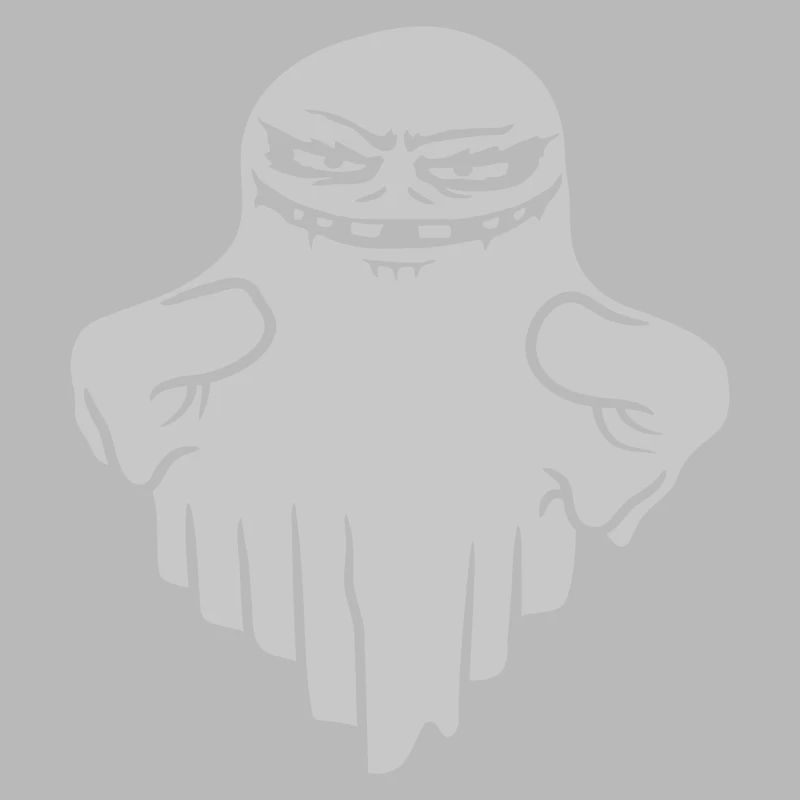 Comic schwebender Monster Geist