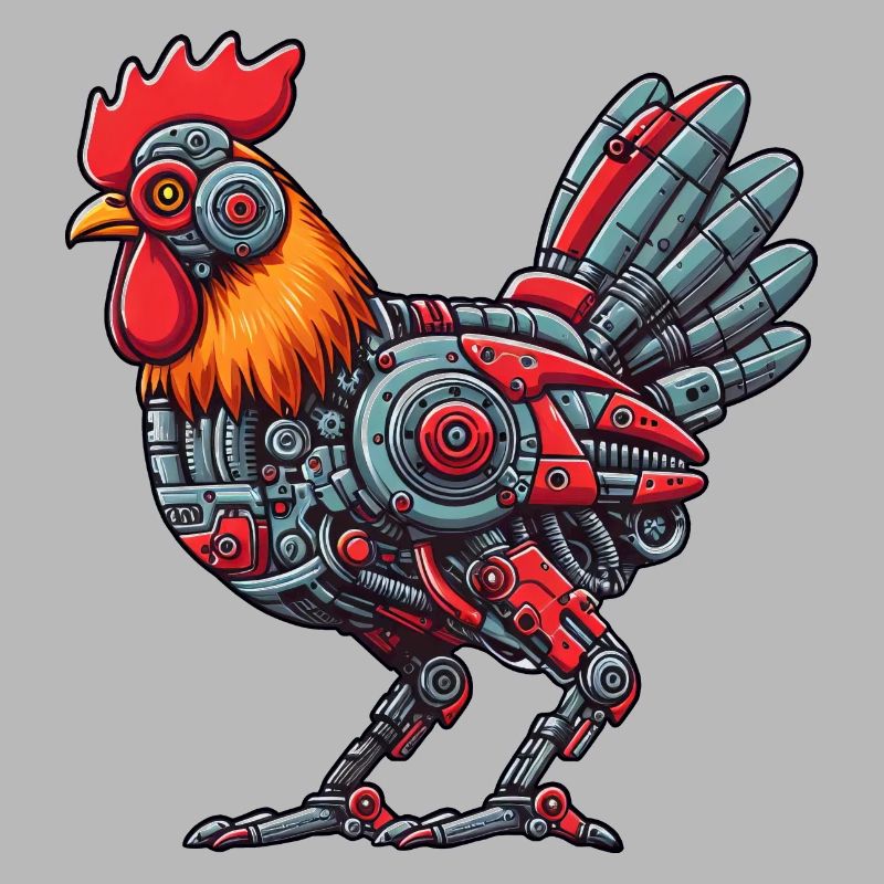 Poulet & Coq Cyborg Conception de Robot