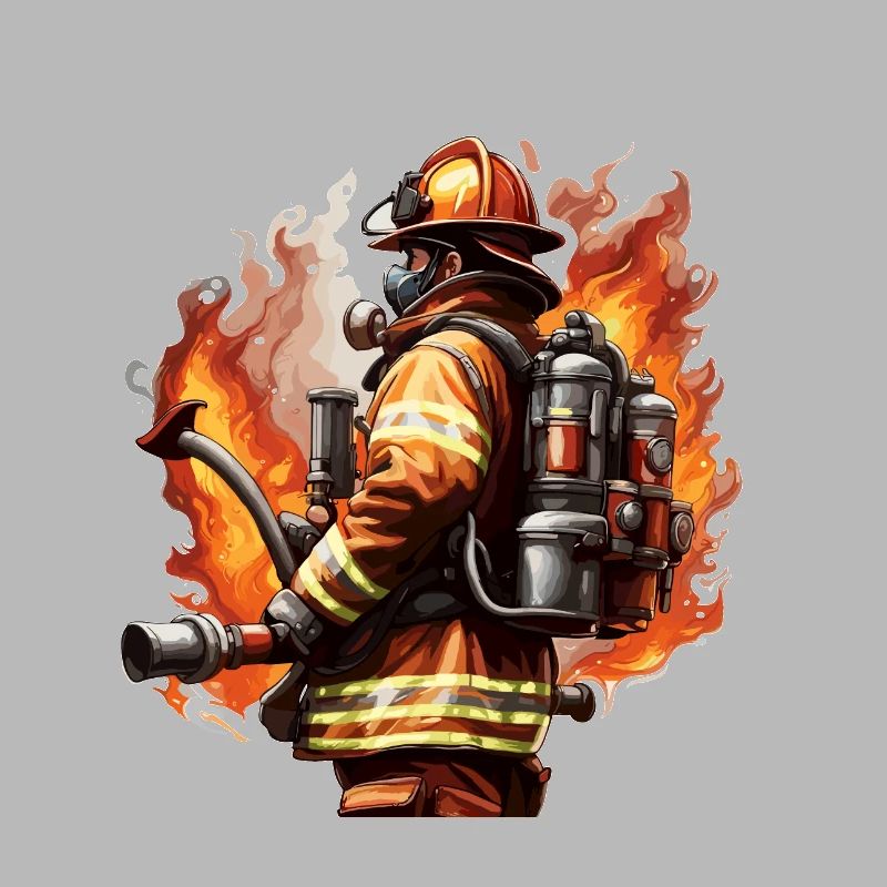 Firefighter / Fire / Fire / Extinguish / Hero