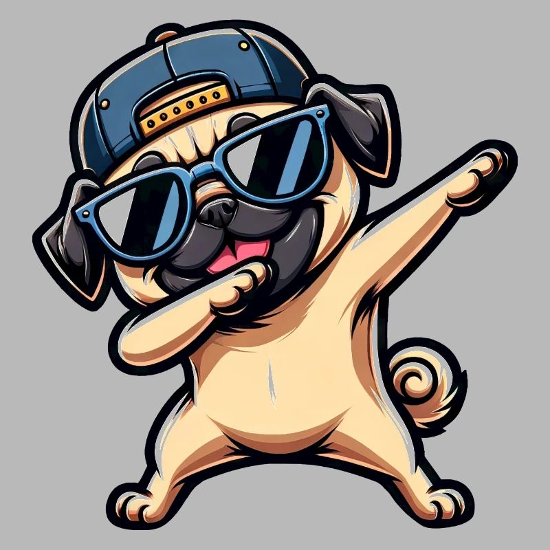 Cooler Mops Dab Pose Lustig