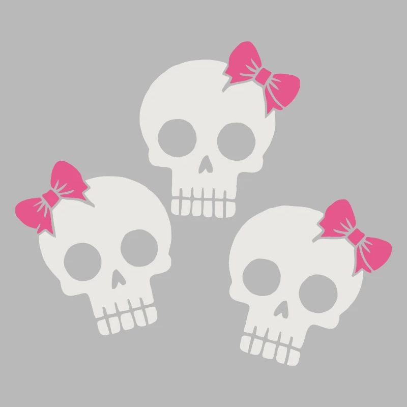 Cute Skull with Bows