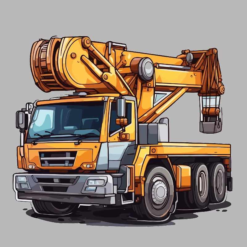Crane / construction site / winch / crane system