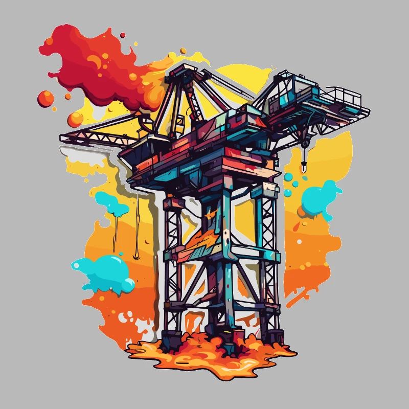 Kran / Baustelle / Seilwinde / Kransystem
