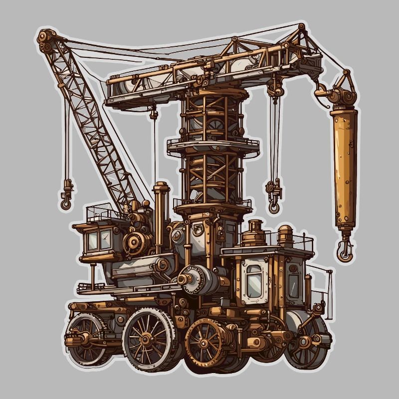 Crane / construction site / winch / crane system