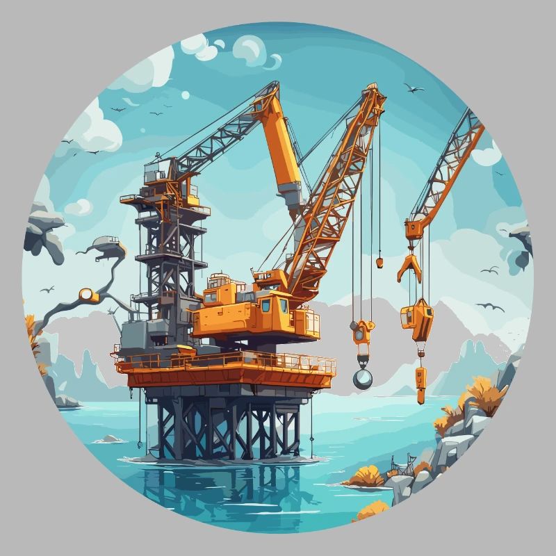 Kran / Baustelle / Seilwinde / Kransystem