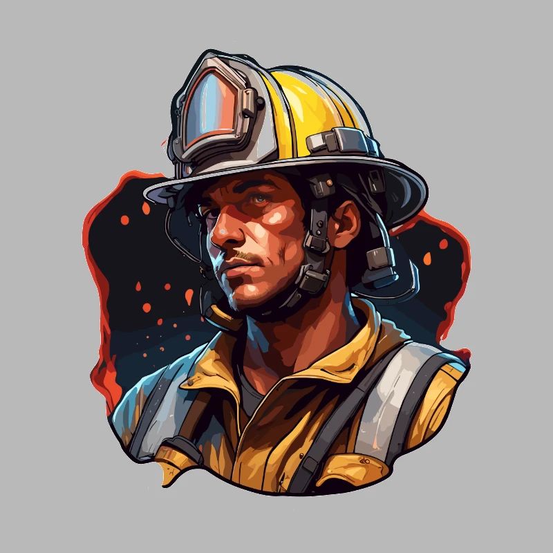 Firefighter / Fire / Fire / Extinguish / Hero