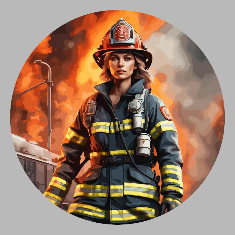 Firefighter / Fire / Fire / Extinguish / Heroine