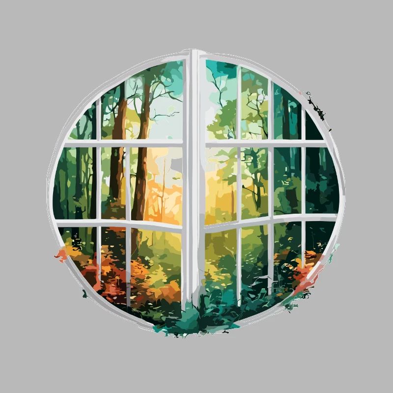 Window in the Forest / Trees / View / Wilderness