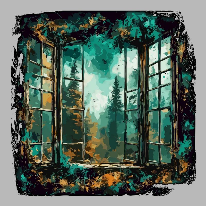 Window in the Forest / Trees / View / Wilderness