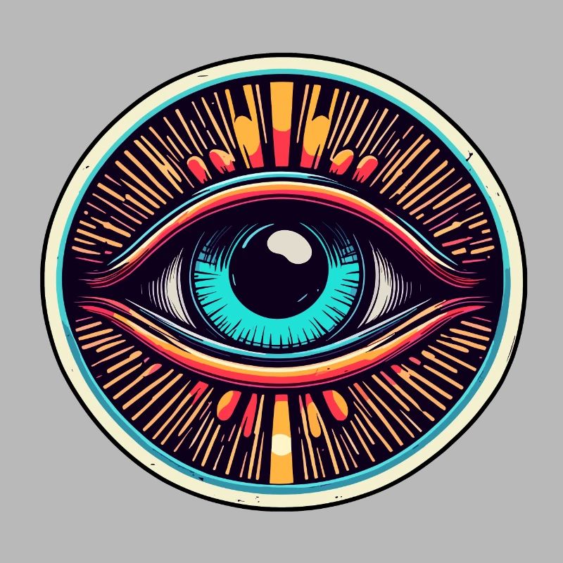 Psychedelic / Auge / Psychobilly / Comic / bunt