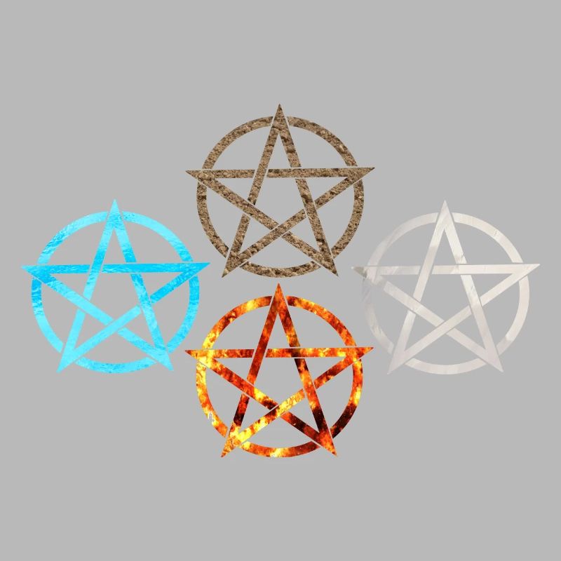 Pentagram Four Elements