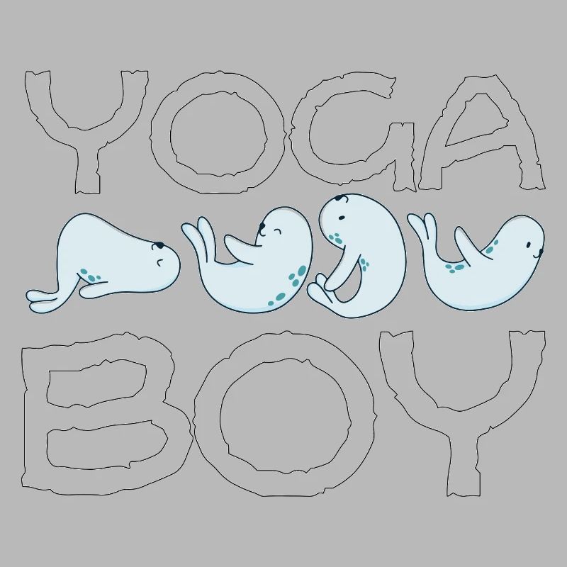 Yoga Junge Robbe Mann Geschenkidee