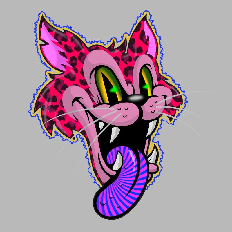 Leopard Comic Psychédélique