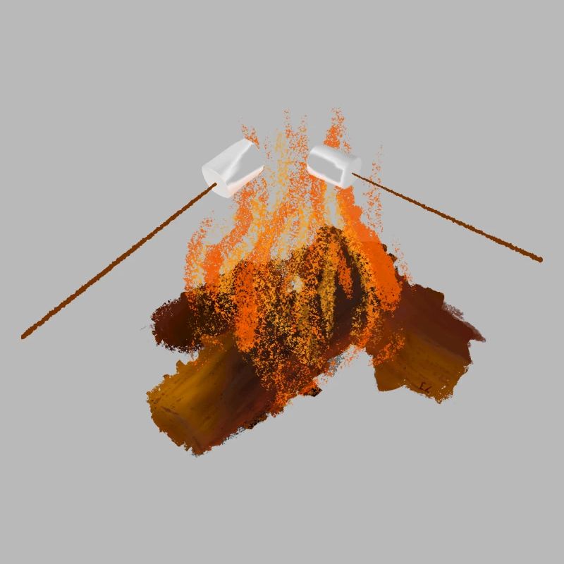 Bonfire with marshmallows