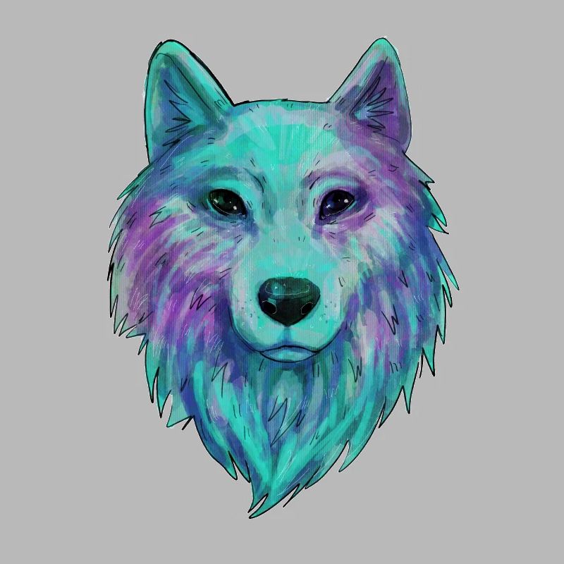 Wolf head Wolfhead drawing art illustration