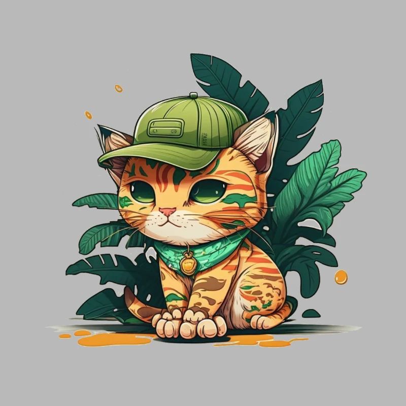 Mignon chat tropical 2