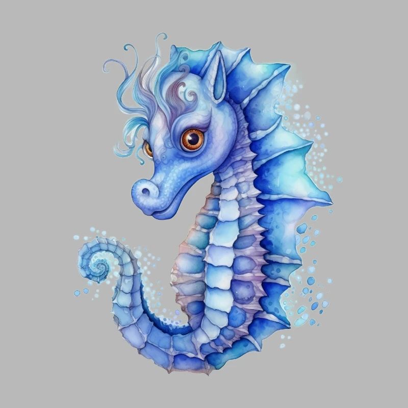 Blaues Seepferdchen