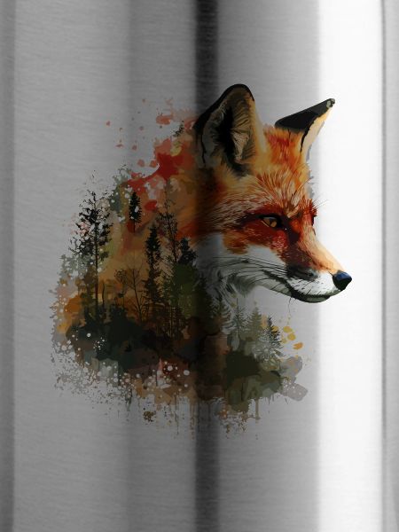 Fuchs im Wald Aquarell, Fuchs