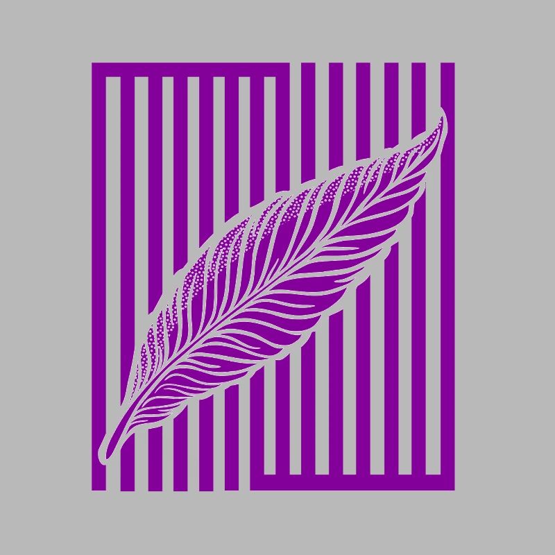 Plume sur barre verticale