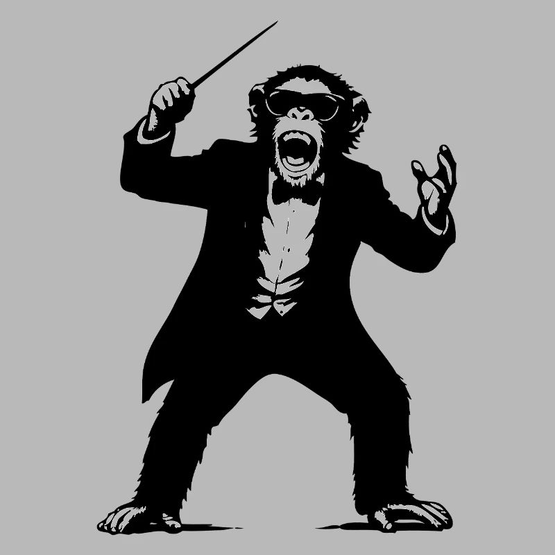 Monkey conductor in The Monkey Dance Orchestra