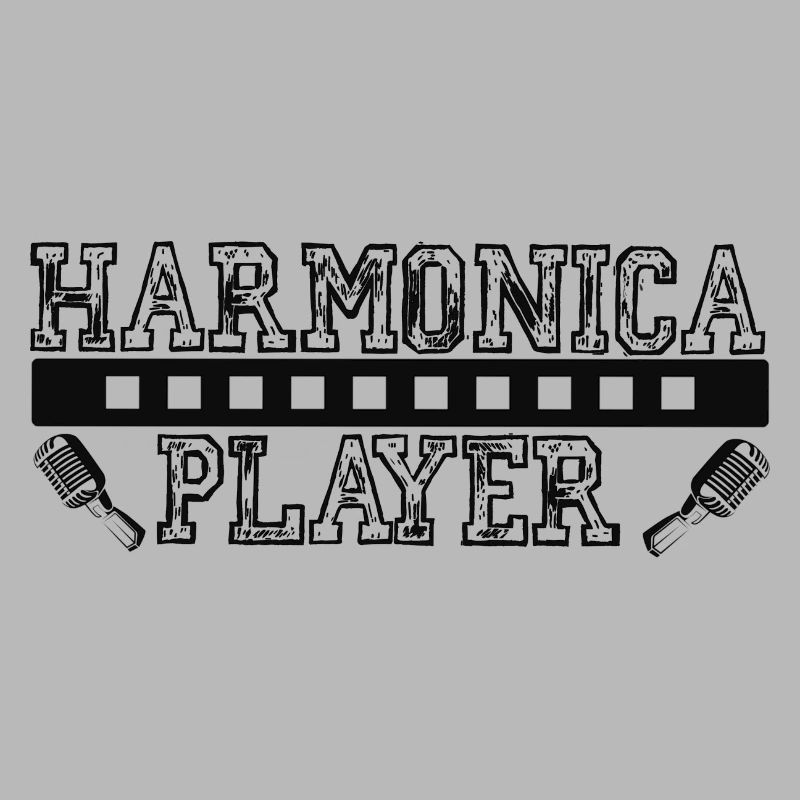 Harmonica player noir pour harmoniciste