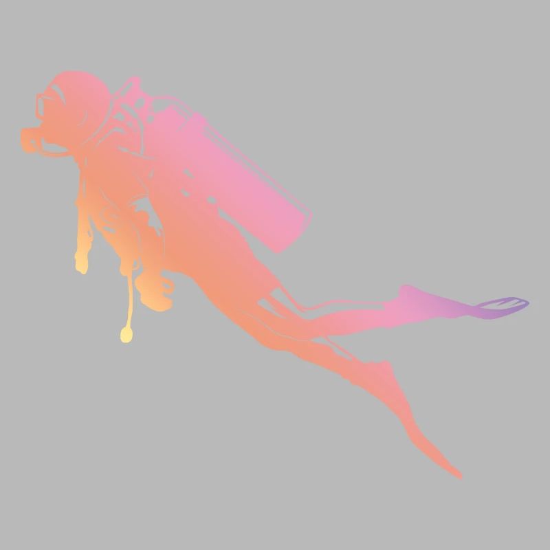 Silhouette de plongée