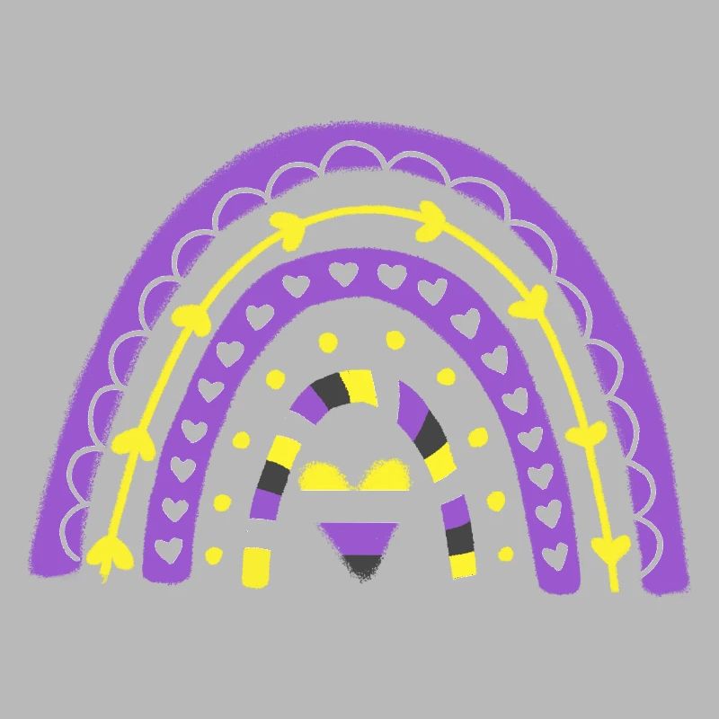 Nonbinary Pride Boho-Regenbogen