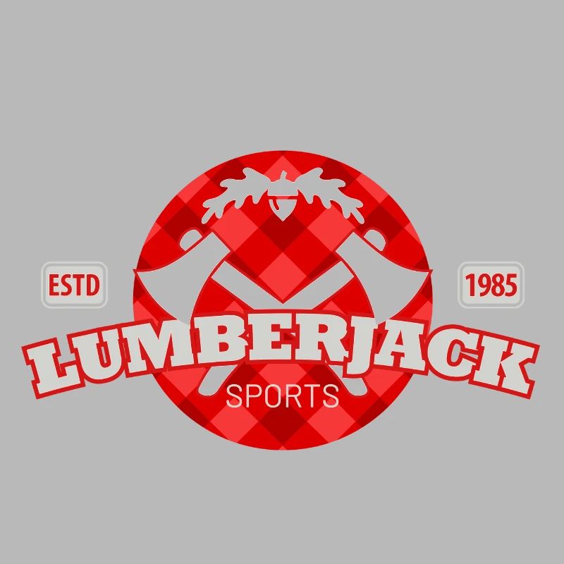 lumberjack check pattern in a circle
