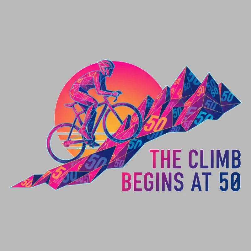 La montée commence à 50 Cyclist Art