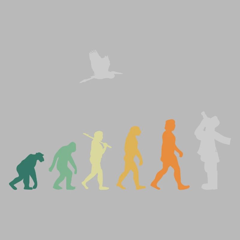 Observation des oiseaux d'ornithologie - Evolution Retro