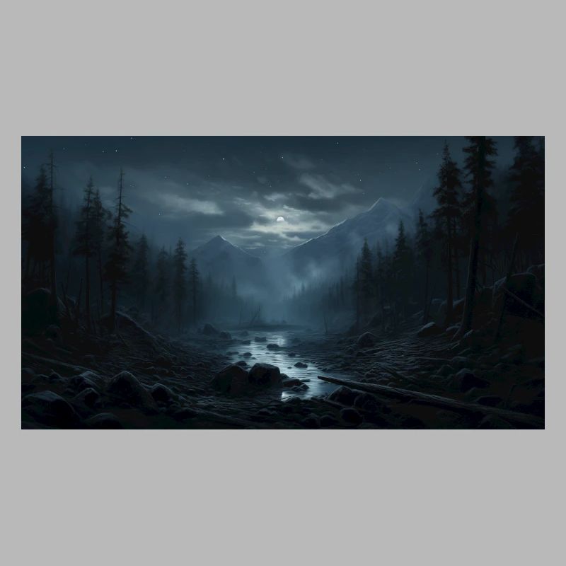 Mountain Scene with a River