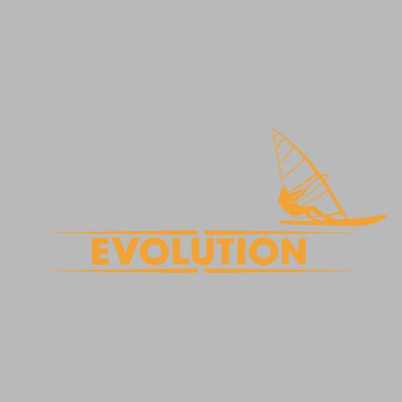 Windsurfen Evolution - orange/weiss