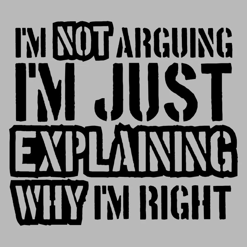 I m not arguing