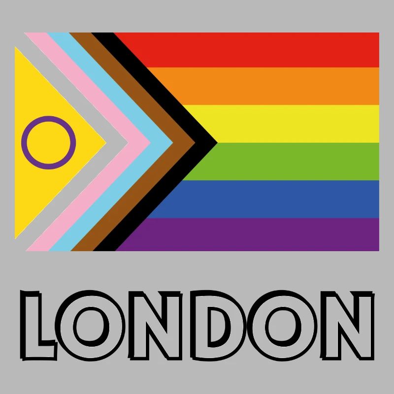 Drapeau de progrès de la fierté inclusive de Londres