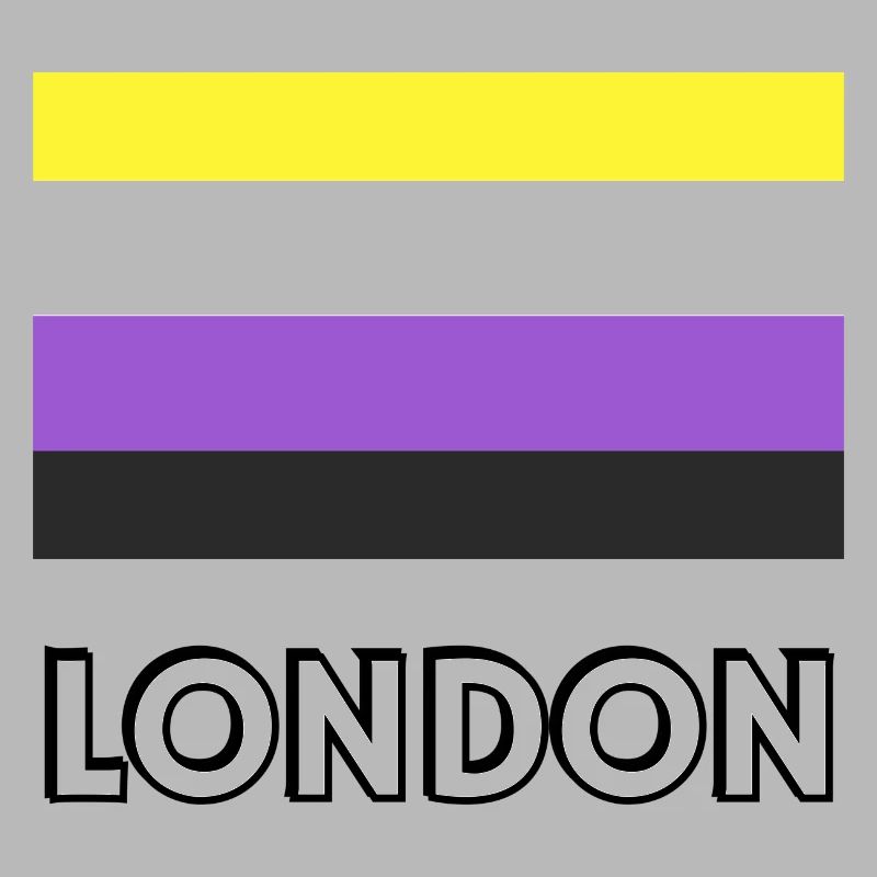 Non binary Pride Flag London