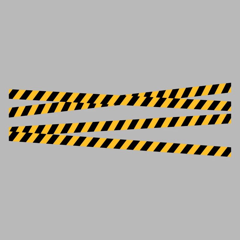 Security tape blocking zone