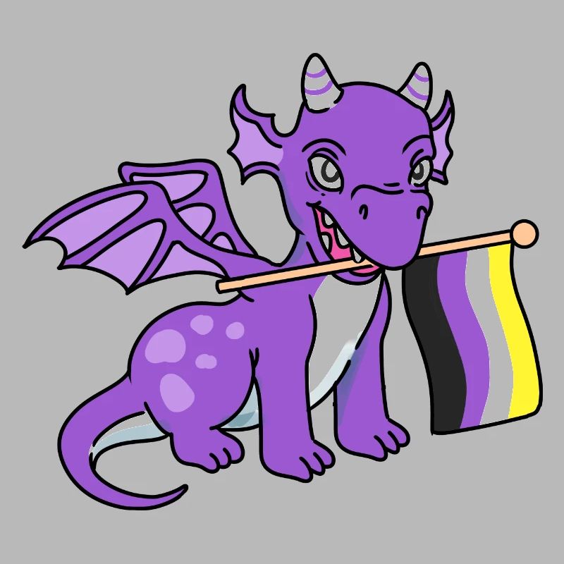 Nonbinary Pride Drache Nonbinary Pride