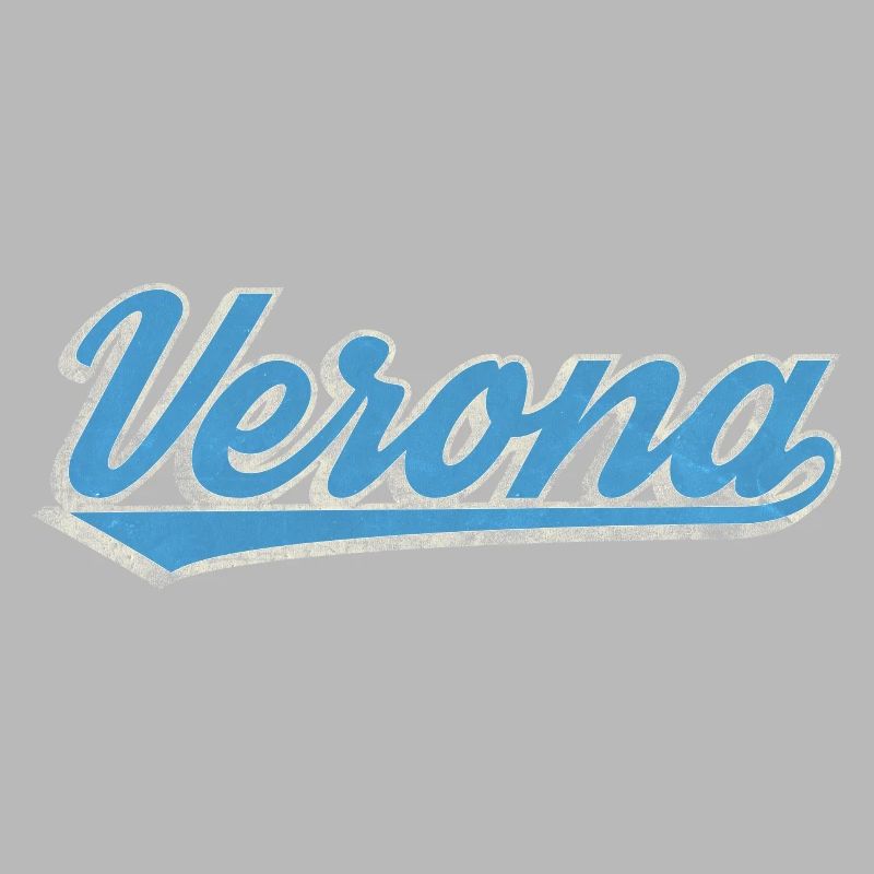 Verona Blau Script Logo