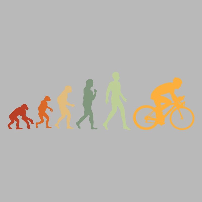 Evolution Cyclist Gift for Cyclist Bicycle MTB